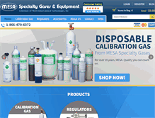 Tablet Screenshot of calibration-gas.com